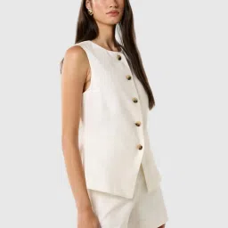 Forever New Pip High Neck Waistcoat image 3