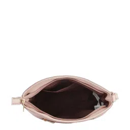 Caprese Elsy Powder Pink Faux Leather Floral Sling Handbag image 3
