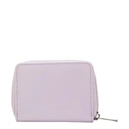 Caprese Nettie Lilac Faux Leather Textured Zip Around Wallet image 3