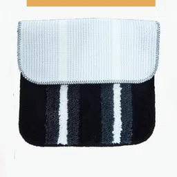 CROWN MATTINGS Grey 1400 GSM Microfibre Bath Rugs image 3