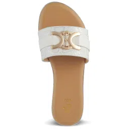 Tresmode Women's White Casual Sandals image 3