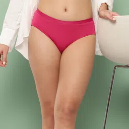 Leading Lady Women's Solid No Visible Panty Line Laser- Cut Edge Hipster Brief image 4