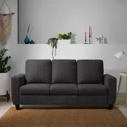 Sleepyhead Bae Woody Brown Fabric 3 Seater Sofa-image-8