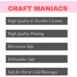 Mr UVD White & Navy Blue Graphic Printed Ceramic Matte Mugs image 2