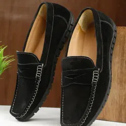 Teakwood Leathers Men's Black Casual Loafers-image-94