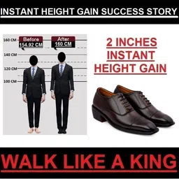 Bxxy Men Round Toe Lace Ups Hidden Height Increasing Formal Oxfords image 2