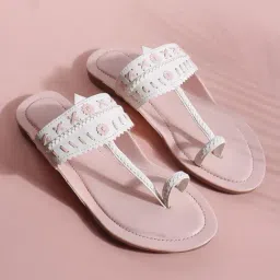 TRYME Women's Pink Toe Ring Sandals-picture-40