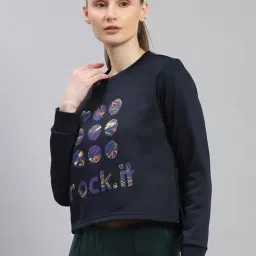 Rock.it Navy Graphic Print Sweatshirt image 3