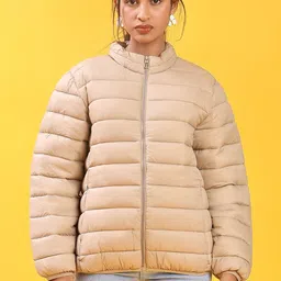 V-Mart Women Puffer Jacket with Patchwork-picture-14