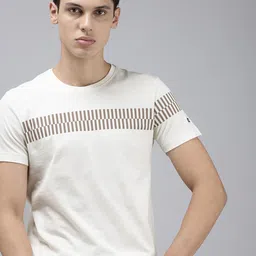 Arrow Sport Geometric Printed Pure Cotton T-shirt-image-42