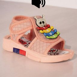 Lil Lollipop Caterpillar Designed Musical Sandals - Peach-picture-15