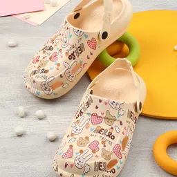 LIBERTY Bear & Rabbit Designed Perforated Clogs - Beige-image-41