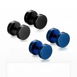 shobhram Unisex Blue Earrings-picture-18