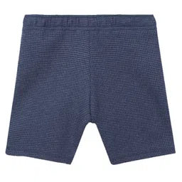 Anthrilo Cotton Terry Pin Checked Shorts - Blue image 3