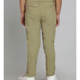 Tales & Stories Denim Solid Jeans - Olive Green image 3