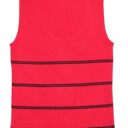 Elefantino Pack Of 2 Sleeveless Striped Sweater Vests - Pink & Red image 4