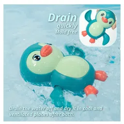 ARCADE TOYS Swimming Turtle & Penguin Wind Up Bath Toy for Kids(Pack of 2) - Colour may vary image 4