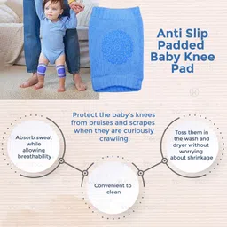 NeonateCare Anti Slip Padded Baby Knee Pad - Pink(Pack of 1)( Color and design may vary) image 5