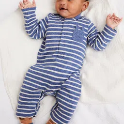 mothercare Striped Pure Cotton Rompers-picture-12