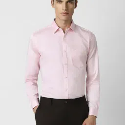 Van Heusen Pink Cotton Slim Fit Shirts-picture-27