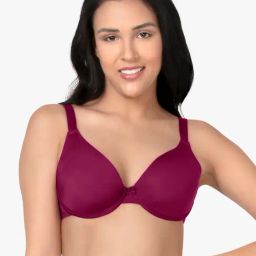 Amante Deep Magenta Under-wired Non-padded T-Shirt Bra-picture-24