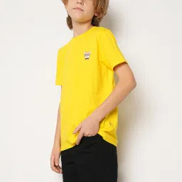 Jack & Jones Junior Yellow Solid T-Shirt image 3