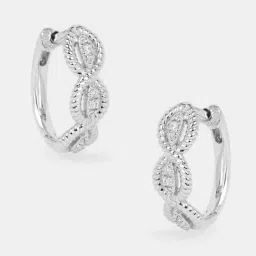Shaya 925 Silver Intertwined Fate Hoop Earring-image-79