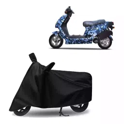 Auto Pearl Bike Cover for Hero Electric Electric AXLHE-20 BS6 (Black)-picture-35