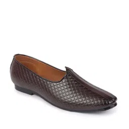Fausto Men's Dark Brown Casual Juttis image 3