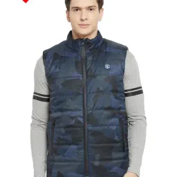 Duke Navy Sleeveless Reversible Jacket-image-45