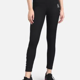 Kotty Black Printed Mid Rise Tights-picture-36