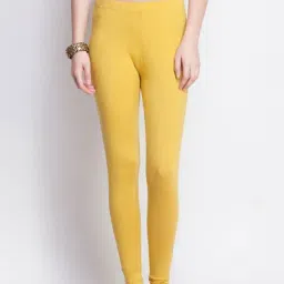 Dollar Missy Yellow Cotton Leggings-picture-48