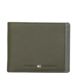 Tommy Hilfiger Olive Casual Leather Bi-Fold Wallet for Men-image-41