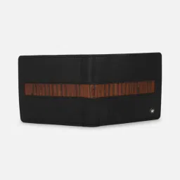 Louis Philippe Black Leather Bi-Fold Wallet for Men image 3