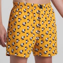 Jack & Jones Orange Cotton Regular Fit Printed Boxers image 3
