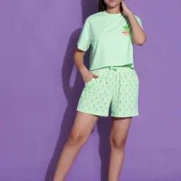 Lil Tomatoes Kids Green Printed Top Set-picture-27