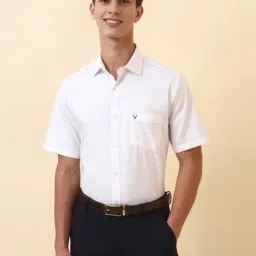 Allen Solly White Cotton Slim Fit Shirt-picture-28