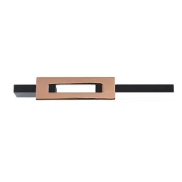 Arosa Cabinet Handle Aluminium PVD Rose Gold / Black 576 mm Size, CH-AL-77-576MM-PVDRGBL image 2
