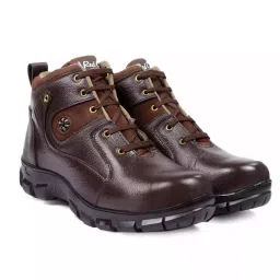 Red Can Steel Toe Safety Shoe High Ankle Genuine Leather Size UK 9 Brown, SGE1163BRN-picture-19