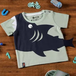 3PIN Kids Multicolor Cotton Printed T-Shirt image 3