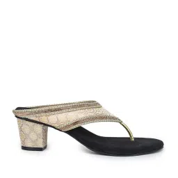 Shezone Women's Golden Thong Sandals image 3