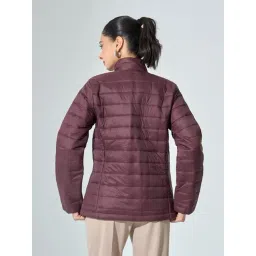 SALT Attire Maroon Maeve Puffer Jacket image 2