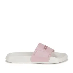 United Colors of Benetton Women's White Slides image 2