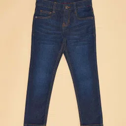 Pantaloons Junior Estate Blue Cotton Regular Fit Jeans image 3