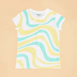 Pantaloons Junior Multicolor Cotton Printed T-Shirt image 3