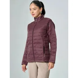 SALT Attire Maroon Maeve Puffer Jacket image 3