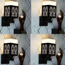 Gojeeva Black Wood Square Wall Lamps-picture-38