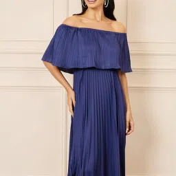 Styli Navy Maxi Dress image 3