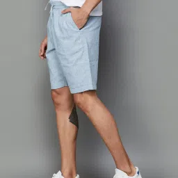 fame forever by lifestyle Fame Forever Light Blue Regular Fit Shorts image 3
