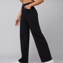 DOLCE CRUDO Black High Rise Stretchable Jeans image 3